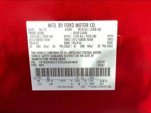 Used 2016 Ford Explorer Sport w/ Equipment Group 401A AWD/4WD image 33