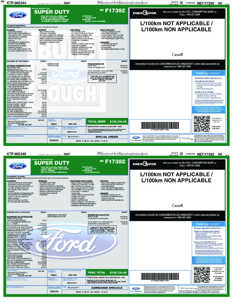 Used 2022 Ford F350 Lariat w/ Lariat Ultimate Package AWD/4WD image 13