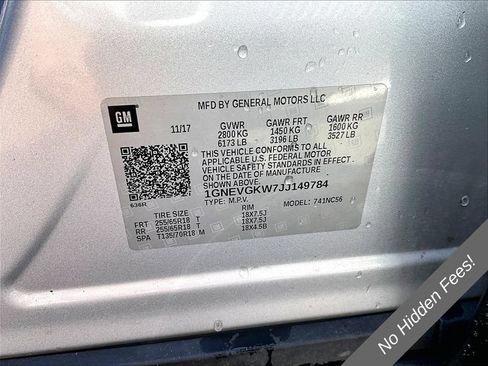 Used 2018 Chevrolet Traverse LT w/ LPO, 'HIT The Road' Package AWD/4WD image 30