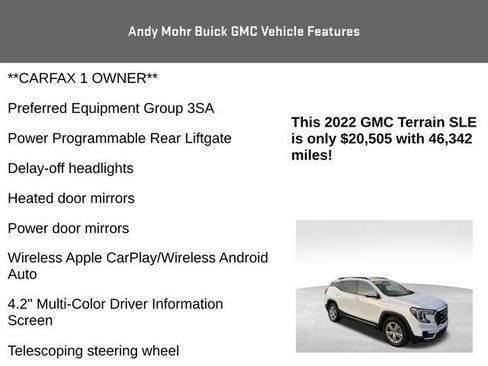 Used 2022 GMC Terrain SLE w/ Driver Convenience Package image 4