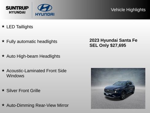 Used 2023 Hyundai Santa Fe SEL w/ Premium Package AWD/4WD image 23