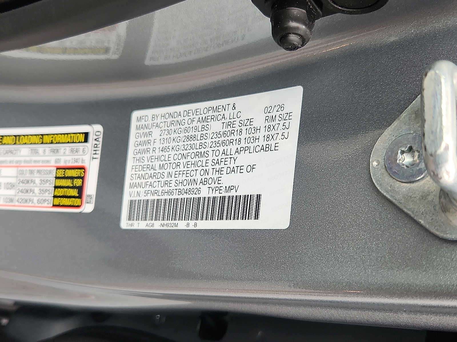 Used 2026 Honda Odyssey EX-L image 28