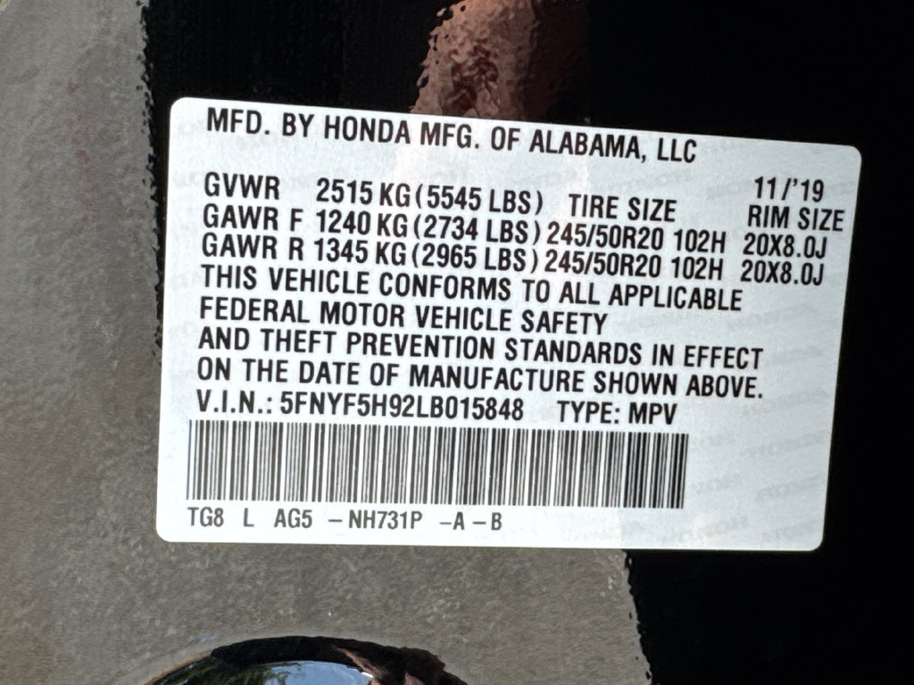 Used 2020 Honda Pilot Touring image 36