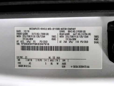 Used 2019 Ford F550 4x4 SuperCab Super Duty image 56