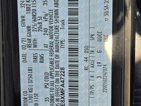 Used 2021 Ford F150 Platinum w/ Max Trailer Tow Package image 22