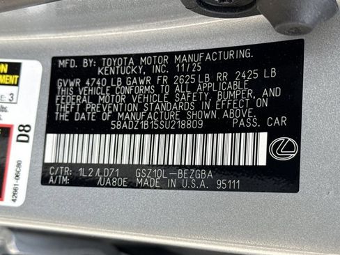 Certified 2025 Lexus ES 350 w/ Premium Package image 27