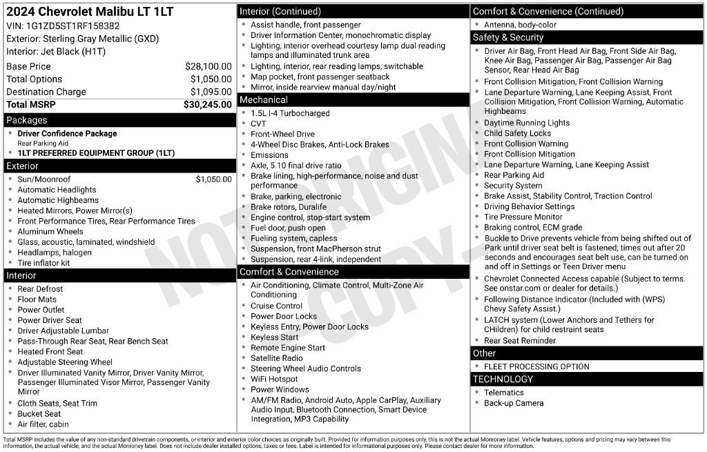 Used 2024 Chevrolet Malibu LT FWD image 5