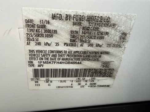 Used 2017 Ford Explorer Limited w/ Equipment Group 301A image 52