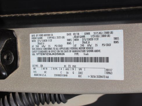 Used 2018 Ford F150 XLT w/ Equipment Group 302A Luxury AWD/4WD image 36