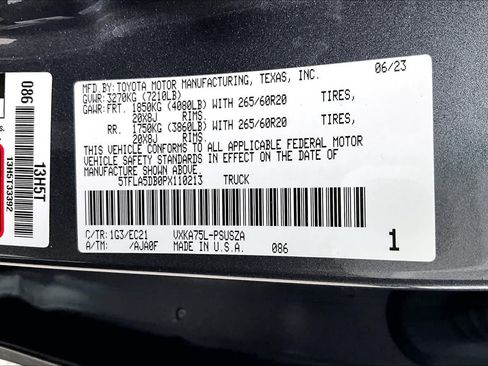 Used 2023 Toyota Tundra SR5 w/ TRD Sport Premium Package AWD/4WD image 32
