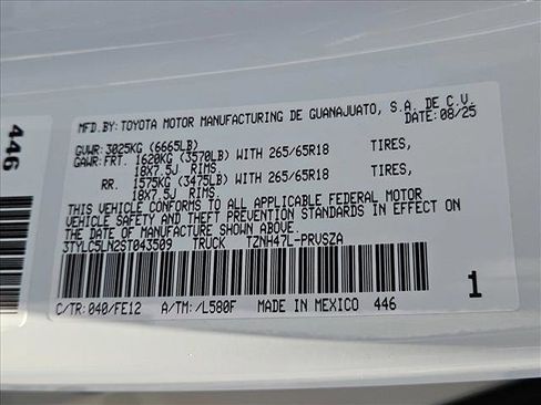 Certified 2025 Toyota Tacoma TRD Sport AWD/4WD image 29