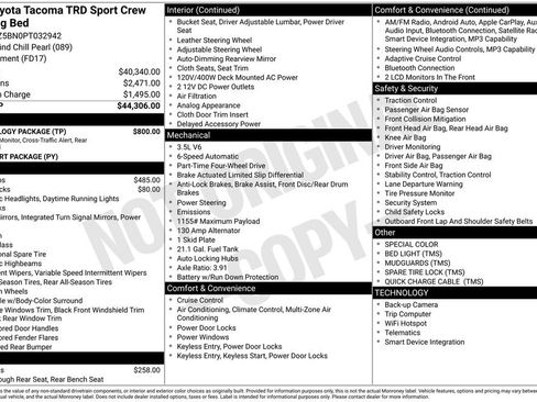 Certified 2023 Toyota Tacoma TRD Sport w/ Technology Package AWD/4WD image 25