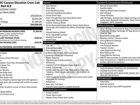 Used 2022 GMC Canyon Elevation w/ Elevation Premium Package AWD/4WD image 24