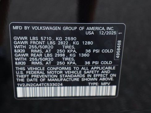 New 2026 Volkswagen Atlas SE image 27