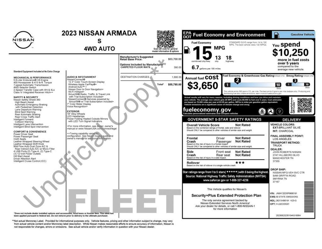 Used 2023 Nissan Armada S AWD/4WD image 5