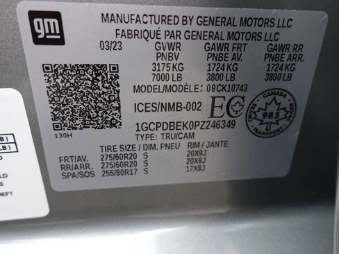 Used 2023 Chevrolet Silverado 1500 Custom w/ LPO, Dark Essentials Package image 15