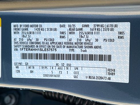 New 2025 Ford Ranger XLT w/ Equipment Group 301A High image 32