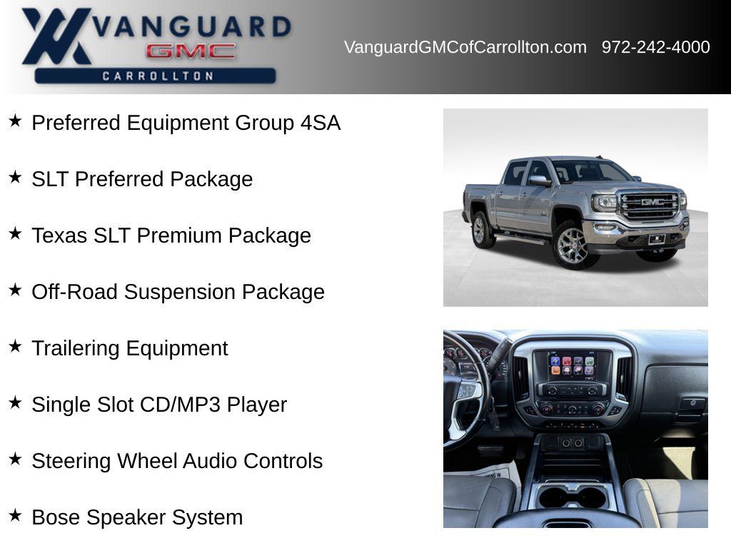 Used 2018 GMC Sierra 1500 SLT w/ Texas SLT Premium Package AWD/4WD image 6