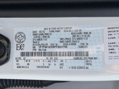 Used 2023 Ford F150 Lariat w/ Equipment Group 502A High AWD/4WD image 37