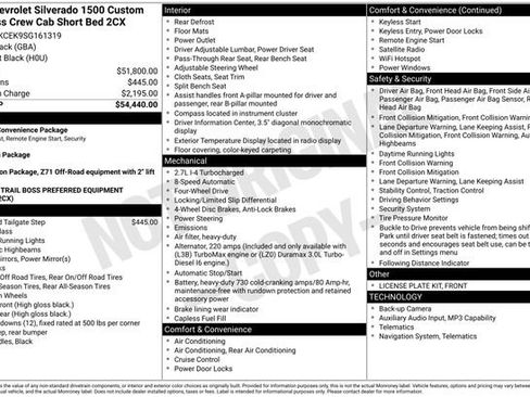 Used 2025 Chevrolet Silverado 1500 Custom Trail Boss AWD/4WD image 20
