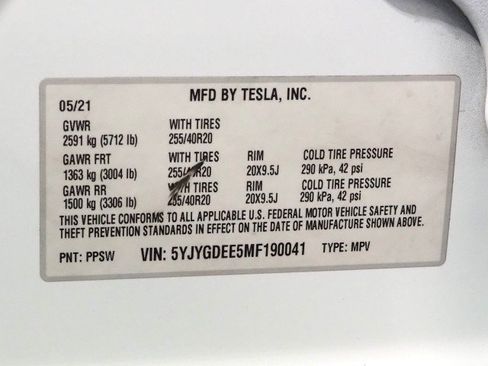 Used 2021 Tesla Model Y Long Range AWD/4WD image 62