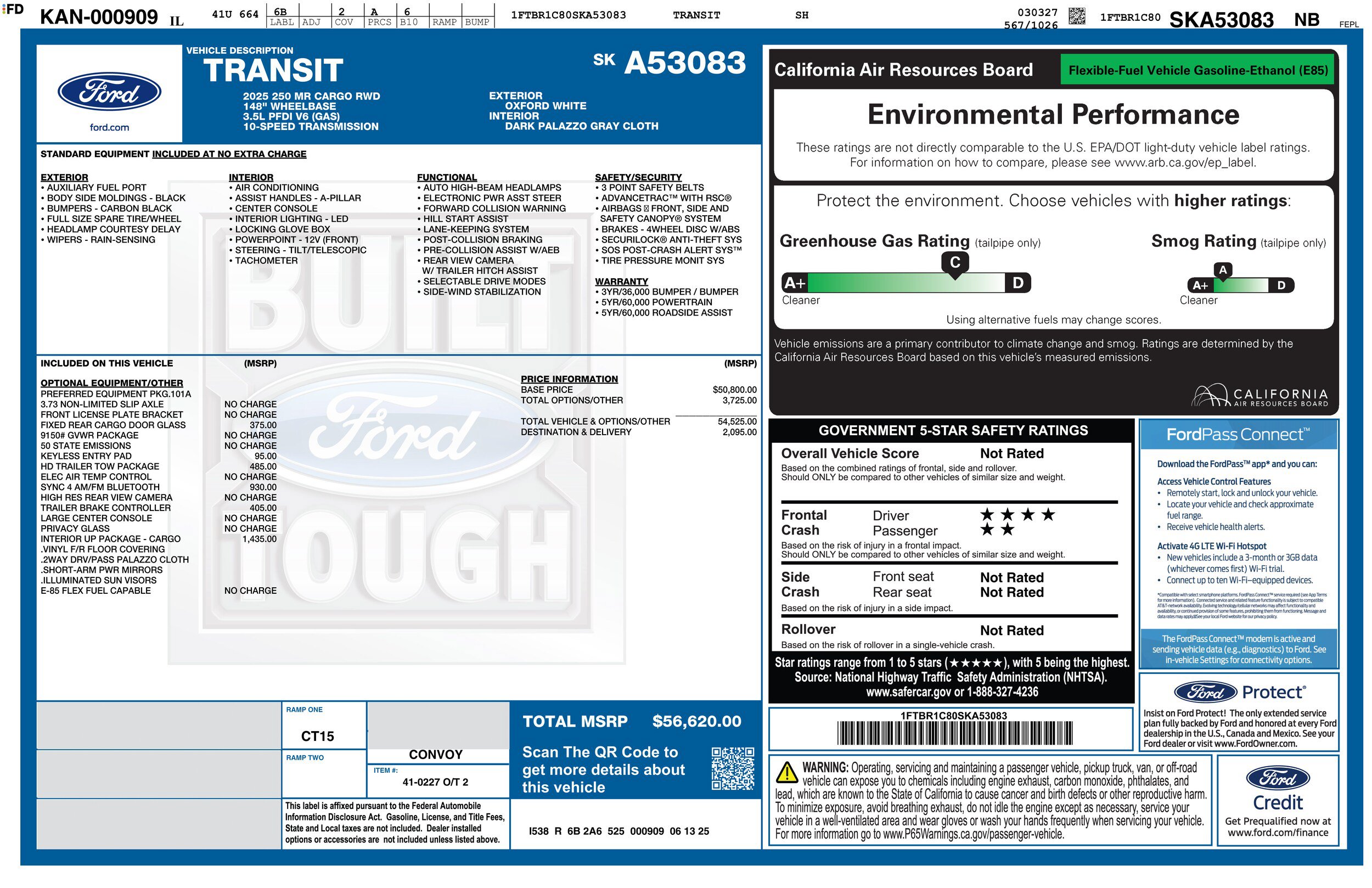 Used 2025 Ford Transit 250 148 Medium Roof w/ Interior Upgrade Package RWD image 37