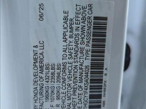 New 2025 Honda Accord SE image 17