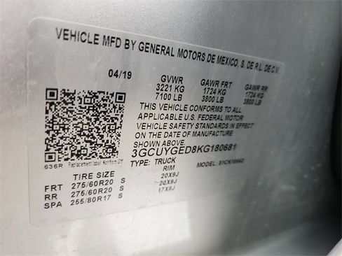 Certified 2019 Chevrolet Silverado 1500 LTZ w/ LTZ Premium Package image 35