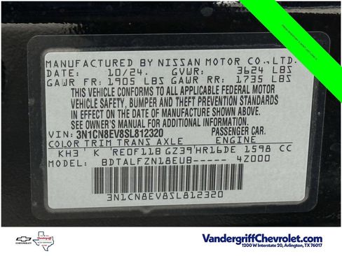 Used 2025 Nissan Versa SV FWD image 26
