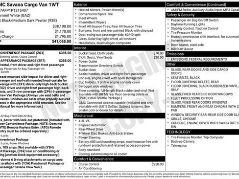 Used 2023 GMC Savana 2500 w/ Driver Convenience Package image 7