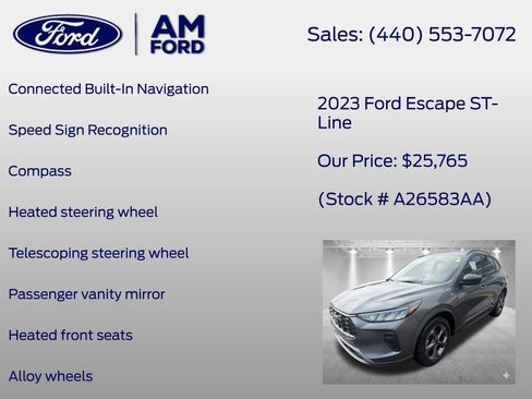 Used 2023 Ford Escape ST-Line w/ Tech Pack #1 AWD/4WD image 26