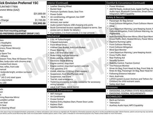 Used 2021 Buick Envision Preferred image 7