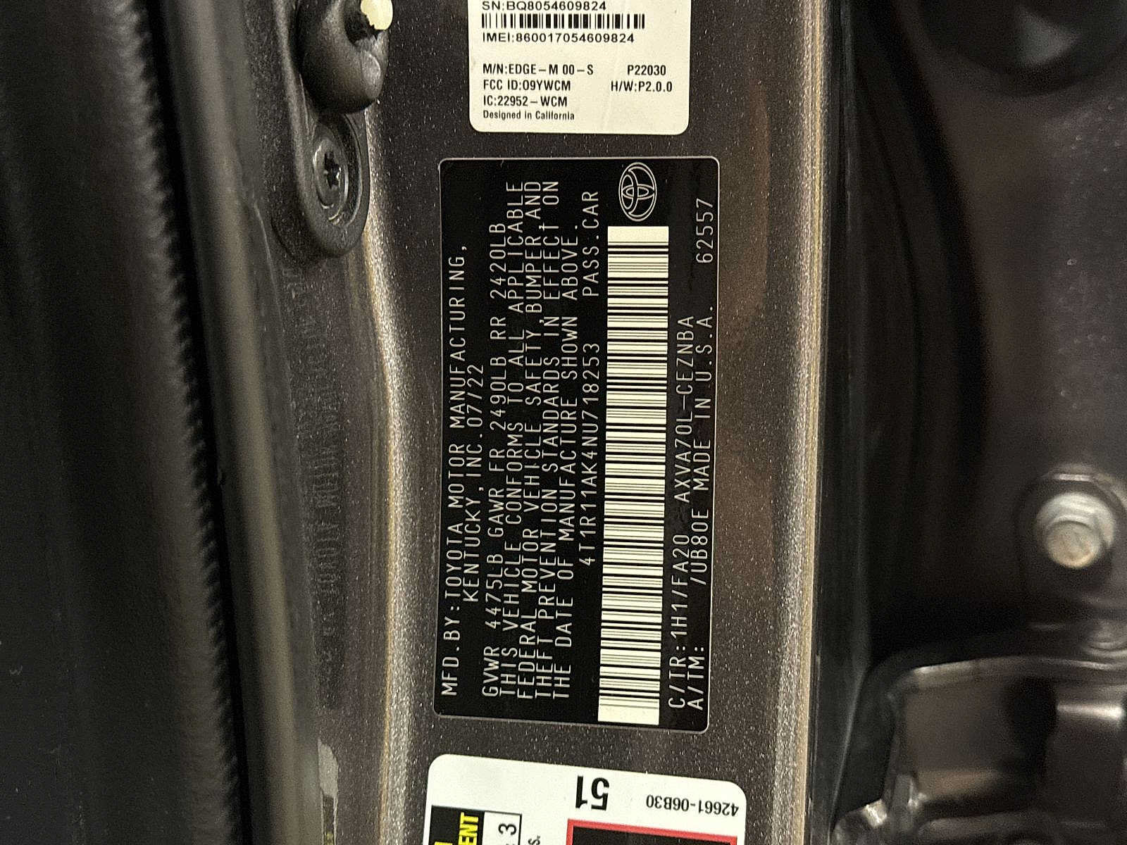 Certified 2022 Toyota Camry LE w/ Convenience Package FWD image 14