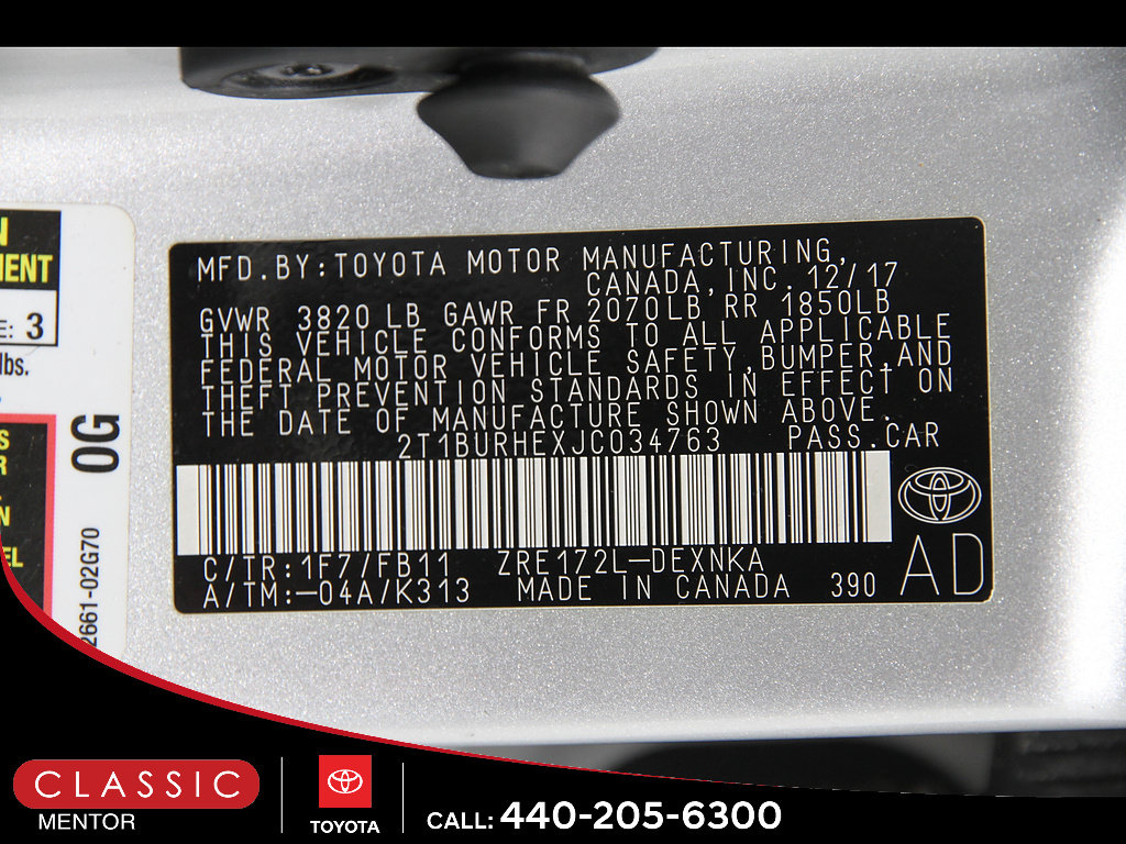 Used 2018 Toyota Corolla LE FWD image 20