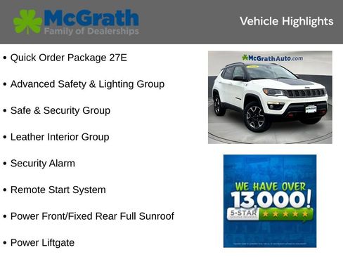 Used 2018 Jeep Compass Trailhawk w/ Leather Interior Group AWD/4WD image 6