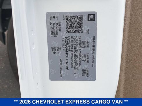 New 2026 Chevrolet Express 2500 w/ Driver Convenience Package RWD image 22