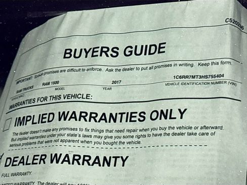 Used 2017 RAM 1500 Sport w/ Quick Order Package 26Q Night image 24