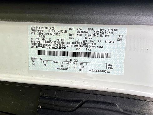 New 2024 Ford Transit 250 148 Medium Roof w/ Exterior Upgrade Package RWD image 8