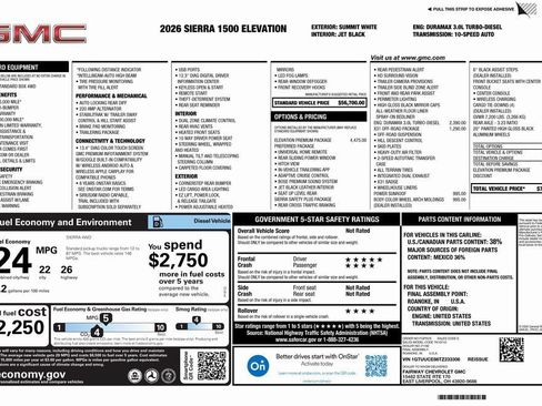 New 2026 GMC Sierra 1500 Elevation w/ Elevation Premium Package AWD/4WD image 4