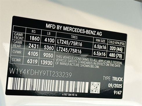 New 2026 Mercedes-Benz Sprinter 2500 image 28