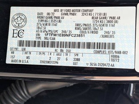 Certified 2022 Ford F150 XLT w/ Equipment Group 301A Mid AWD/4WD image 27