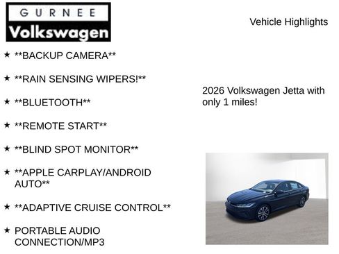 New 2026 Volkswagen Jetta Sport FWD image 7