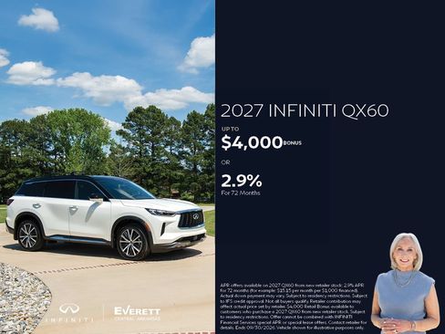 New 2027 INFINITI QX60 Autograph w/ Dark Cargo Package AWD/4WD image 2