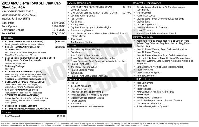 Used 2023 GMC Sierra 1500 SLT w/ SLT Premium Plus Package AWD/4WD image 5