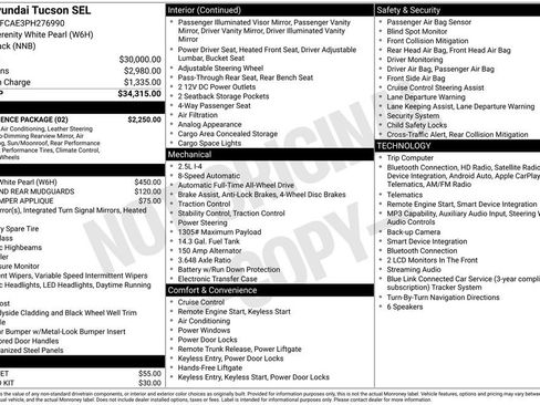 Used 2023 Hyundai Tucson SEL w/ Convenience Package AWD/4WD image 2