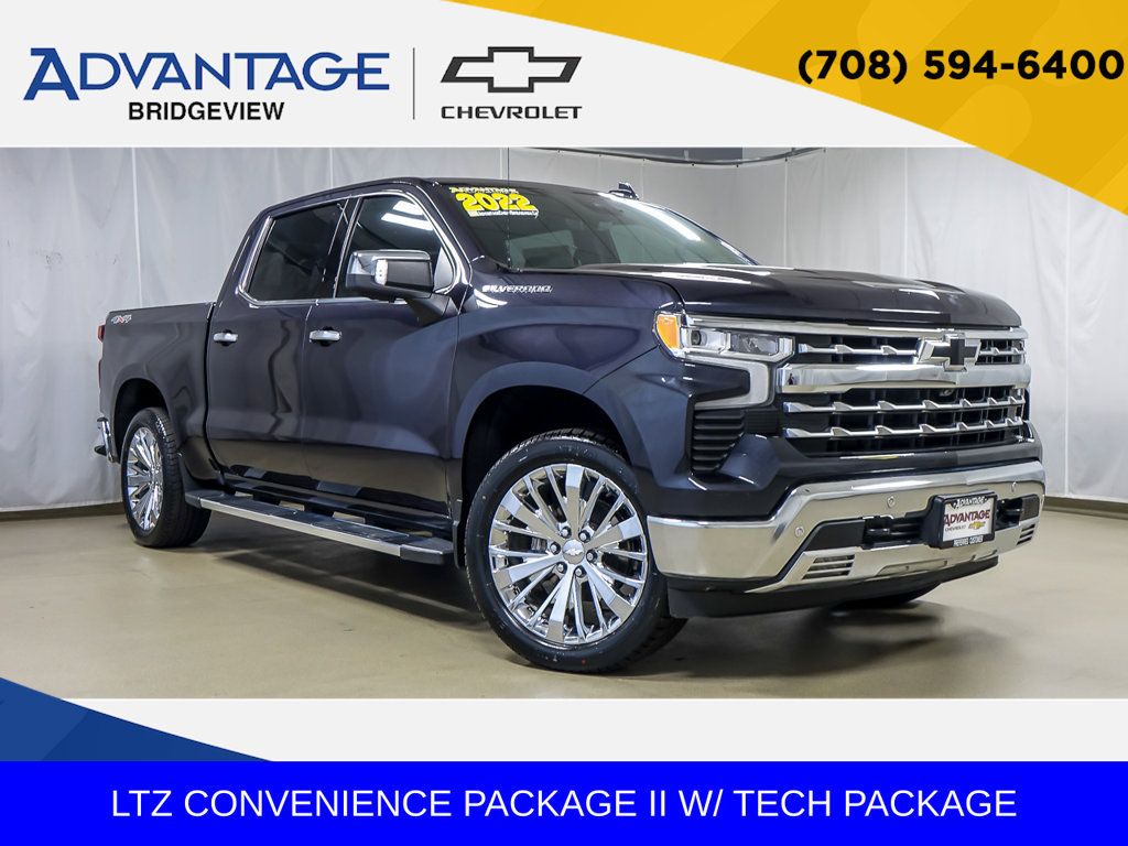 Used 2022 Chevrolet Silverado 1500 LTZ w/ Technology Package AWD/4WD image 1