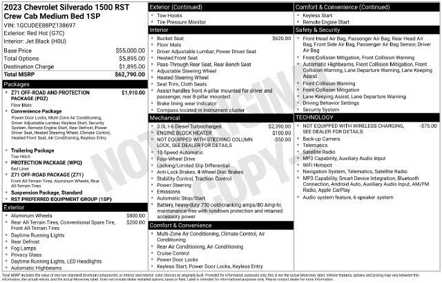 Certified 2023 Chevrolet Silverado 1500 RST AWD/4WD image 2