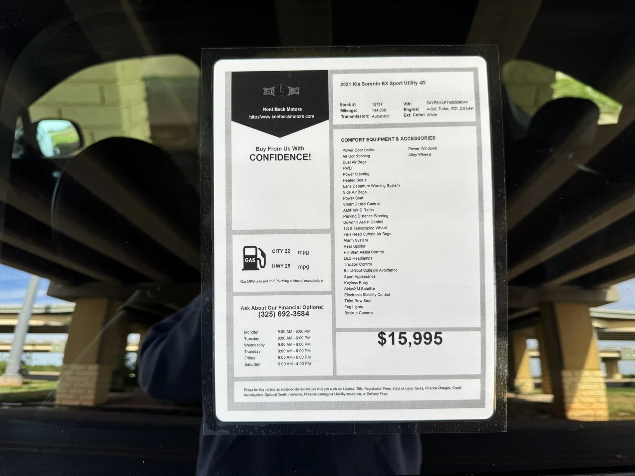 Used 2021 Kia Sorento EX w/ Panoramic Sunroof Package FWD image 35