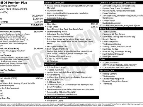 Used 2020 Audi Q5 2.0T Premium Plus w/ Premium Plus Package image 6