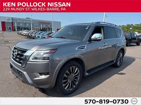Certified 2024 Nissan Armada Platinum w/ Captain's Chairs Package AWD/4WD image 1
